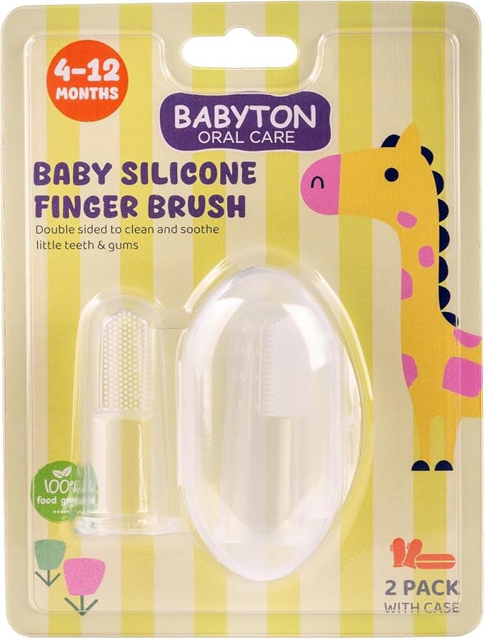 فرشاة أصابع سيليكون للأطفال من بيبي تون